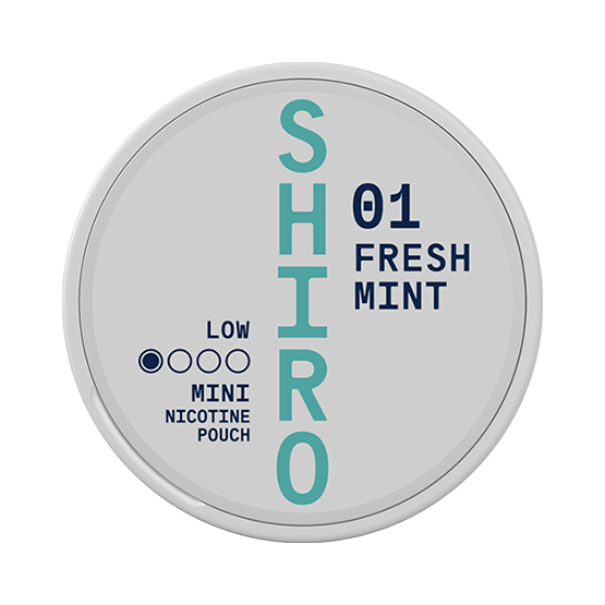 SHIRO 01 Fresh Mint Mini Light All White Snus