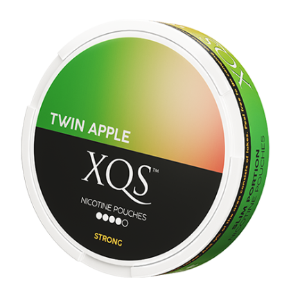 XQS Twin Apple Slim Extra strong All White Snus