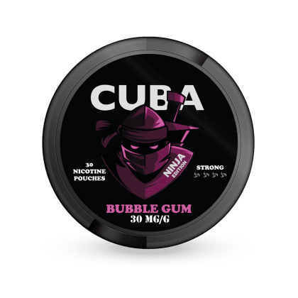 CUBA Ninja Bubble Gum Slim Strong All White Snus