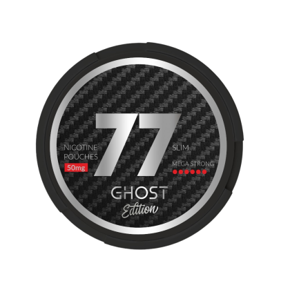 77 Ghost Slim Mega Strong 50mg All White Snus