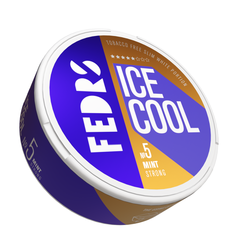 FEDRS Ice Cool Mint No.5 Strong Slim All White Snus