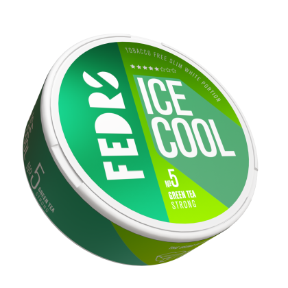 FEDRS Ice Cool Green Tea No.5 Slim Strong All White Snus