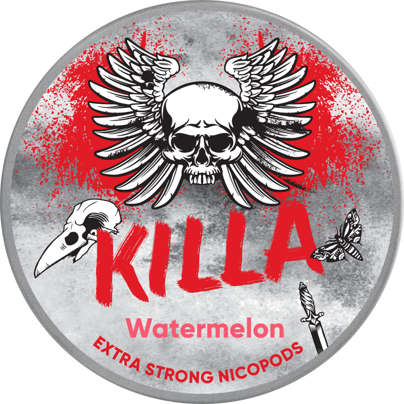 KILLA Watermelon Slim Extra Strong All White Snus
