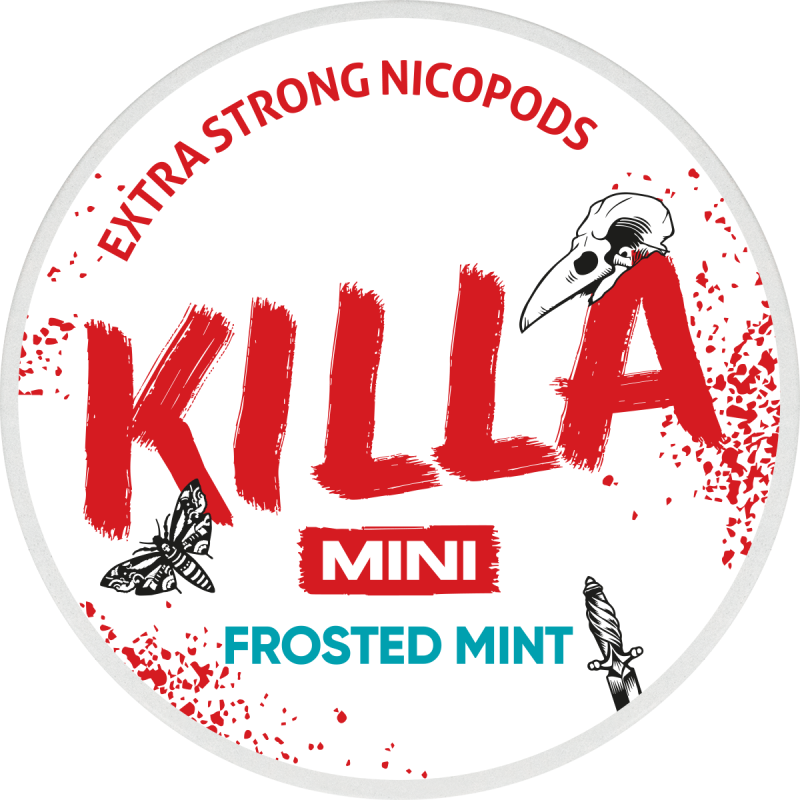 KILLA Frosted Mint Mini Extra Strong All White Snus