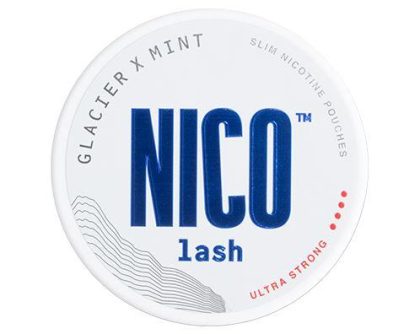 NICO Lash Glacier X Mint Slim Ultra Strong All White Snus
