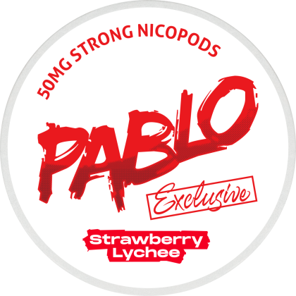 PABLO Exclusive 50mg Strawberry Lychee All White Snus