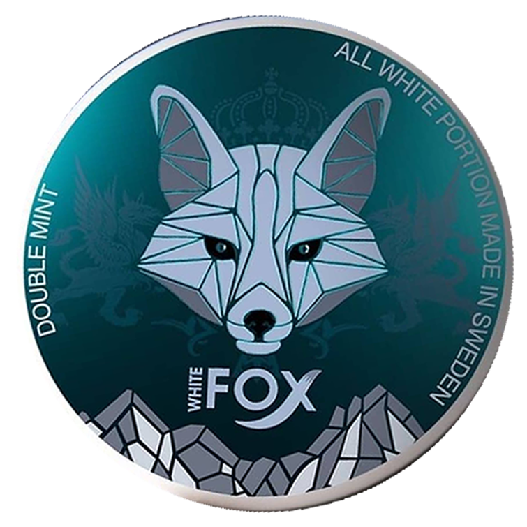 White Fox Double Mint Slim Extra Strong All White Snus
