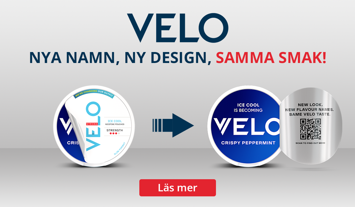 Velo Byter Design och nya Produktnamn 2024