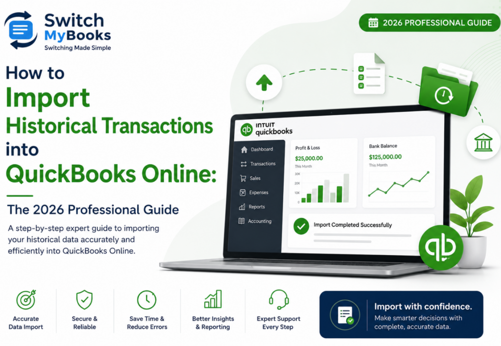 import historical transactions into quickbooks online