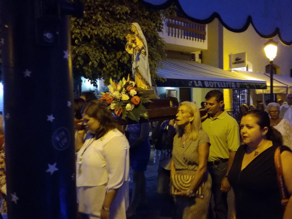 Optog til ære for Señora de La Nieves, La Gomera