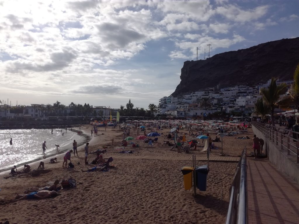 Stranden i Puerto Mogan, Gran Canaria