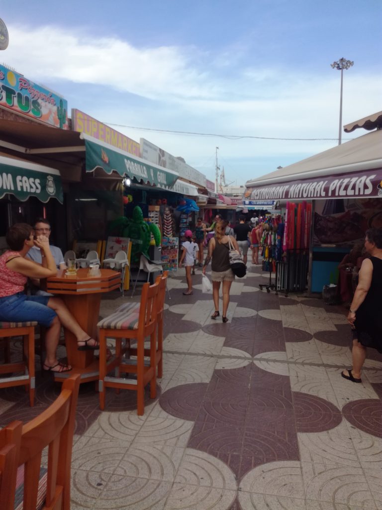 Turistcentrum i Playa del Ingles, Gran Canaria