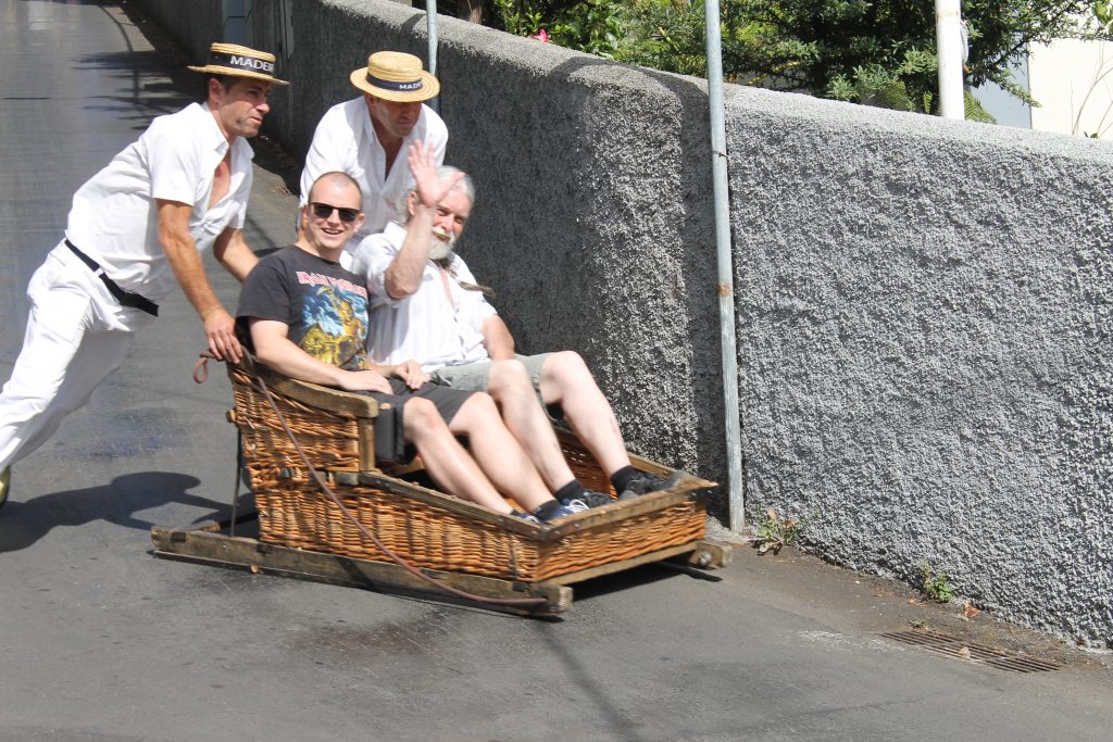 Slædekørsel i Funchal's gader, Madeira