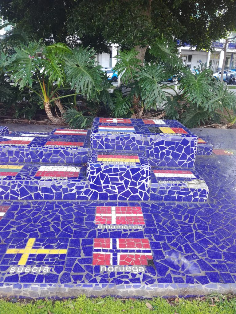 Mosaik i Santa Catalina Parken, Las Palmas