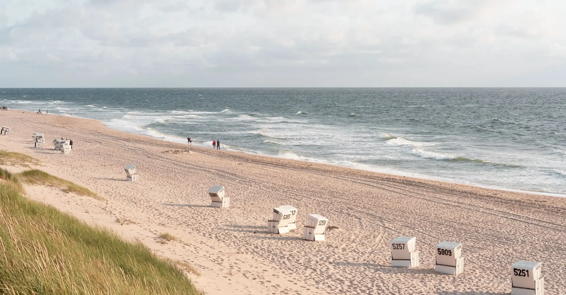 Strand auf Sylt mit Strandkörben