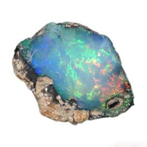 Blue crystals Opal