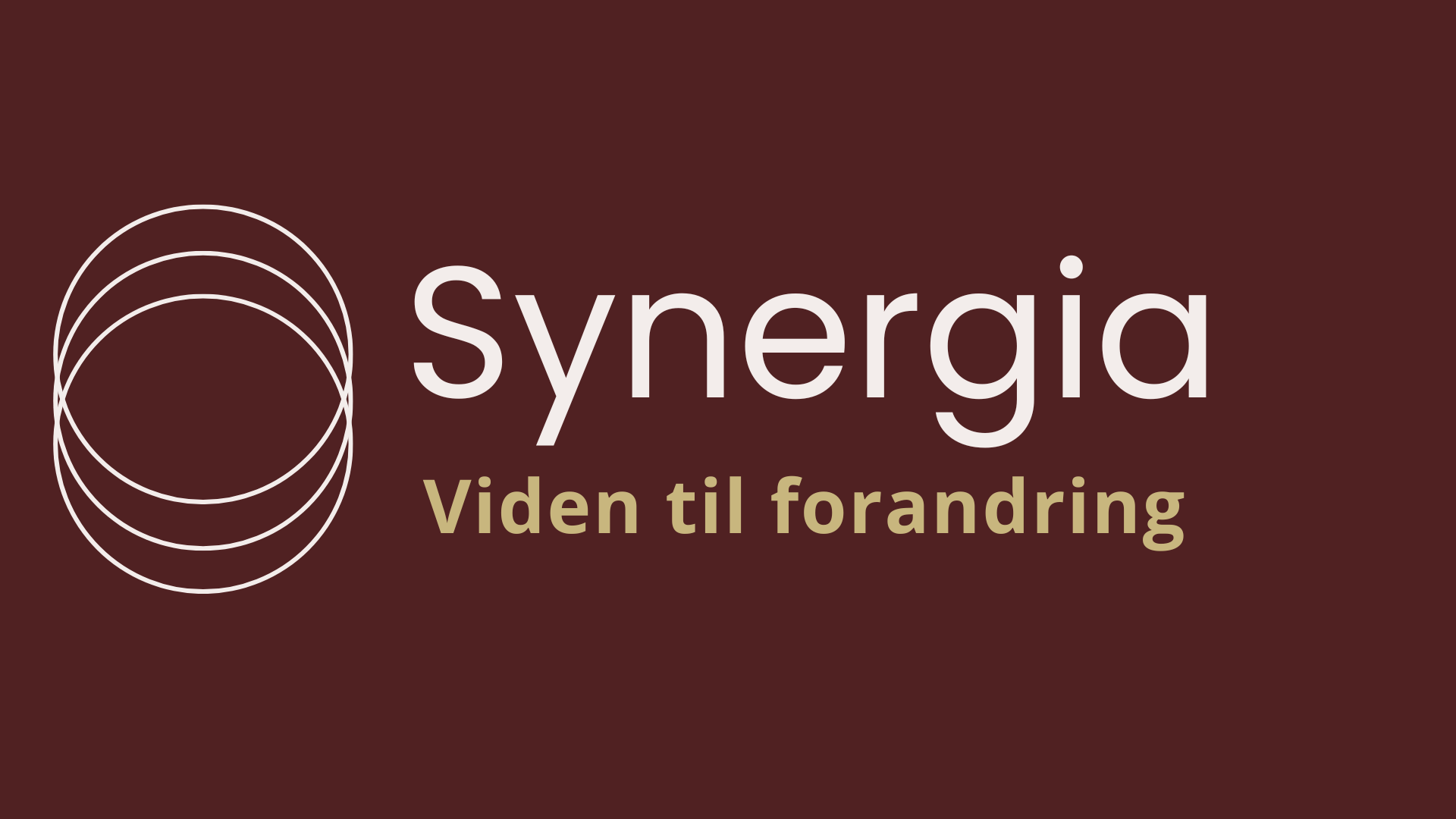 Synergia logo – konsulent- og uddannelsesvirksomhed med fokus på stressforebyggelse og trivsel.