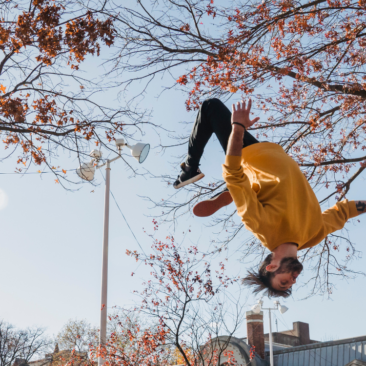 outdoor tricking flip