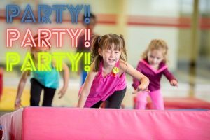 gymnastics party banner