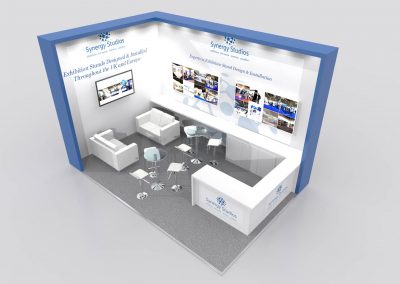 6m x 4m Exhibition Stand Design Open on 2 Sides