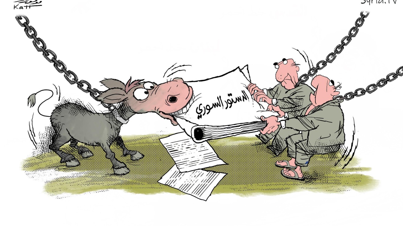 كاريكاتير: الصراع حول الدستور