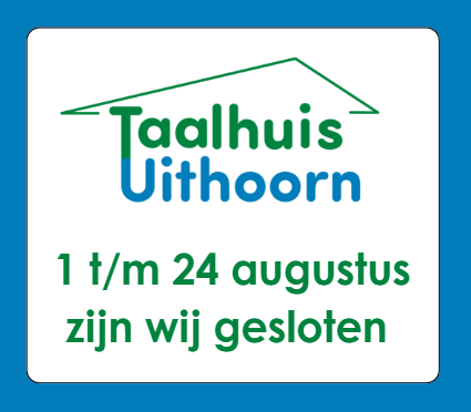 Taalhuis Uithoorn. Zomer vakantie 2025.