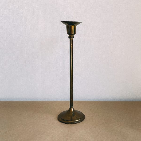 Minimalist brass candlestick