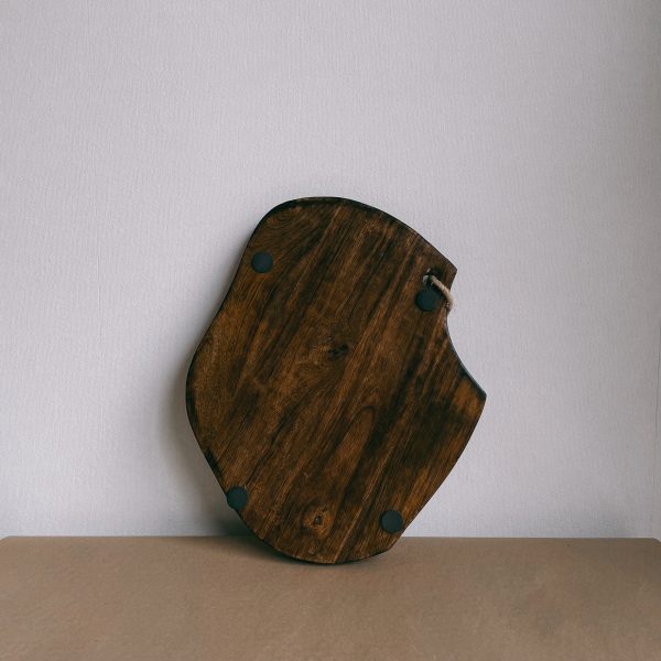 Organic shaped walnut bread board