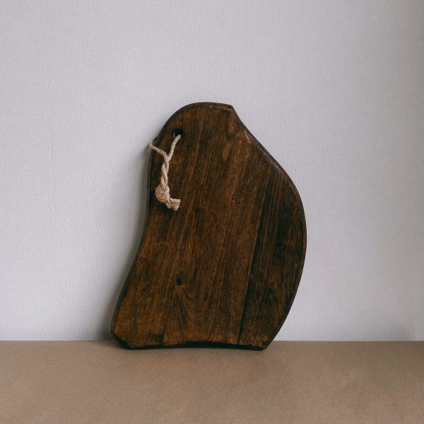 Organic shaped walnut bread board