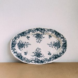 Transferware oval platter