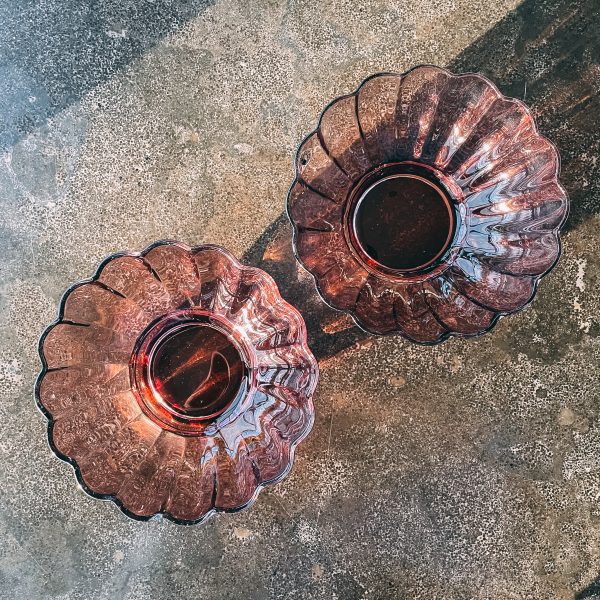 Handmade amethyst Ikea bowls