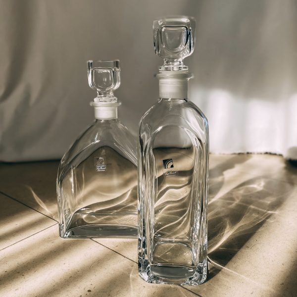 Pair of Italian carafes