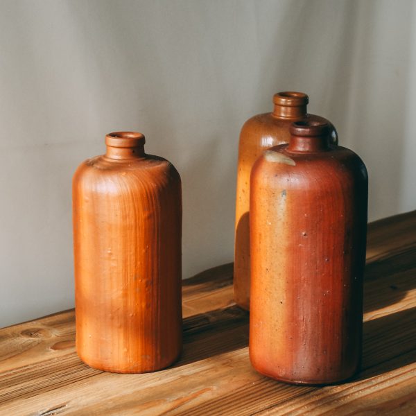 Salt glaze gin bottle