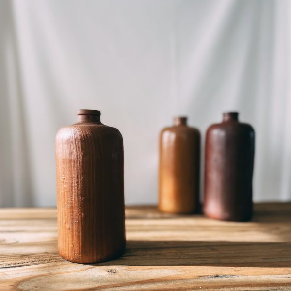 Salt glaze gin bottle