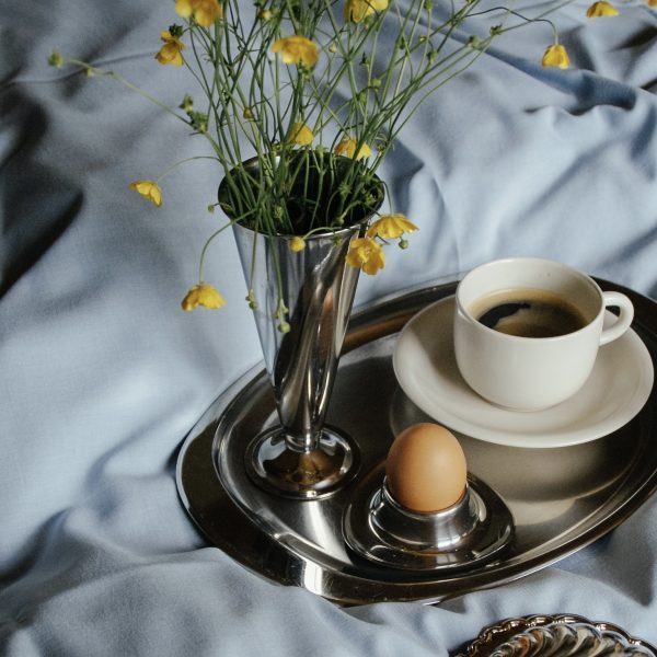 Breakfast in bed - Small stainless steel vase