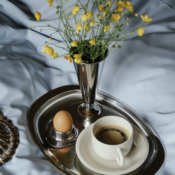 Breakfast in bed - Small stainless steel vase