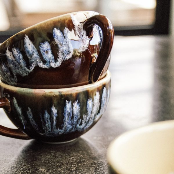 Drip glazed coffee set