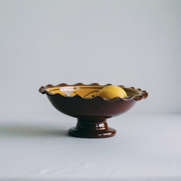 Earthenware fruit bowl