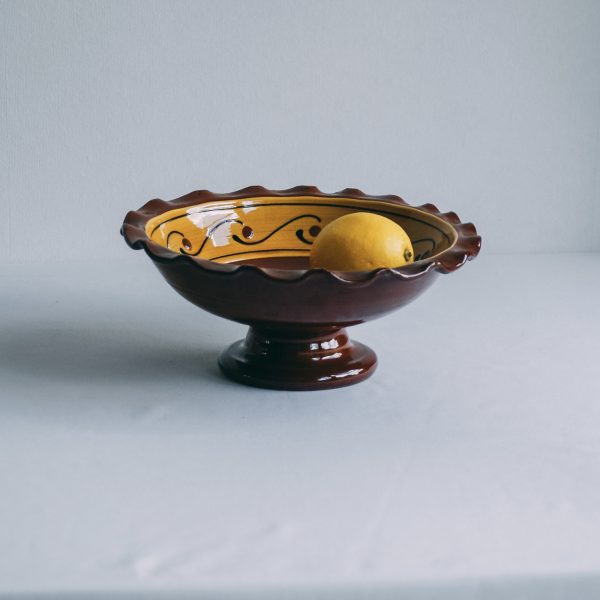 Earthenware fruit bowl