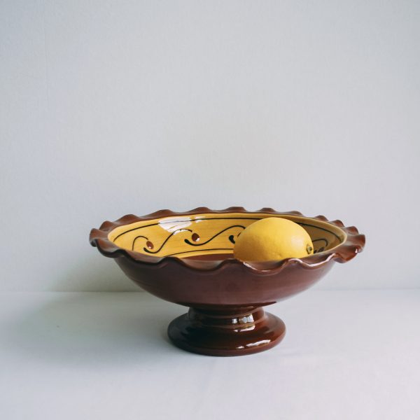 Earthenware fruit bowl