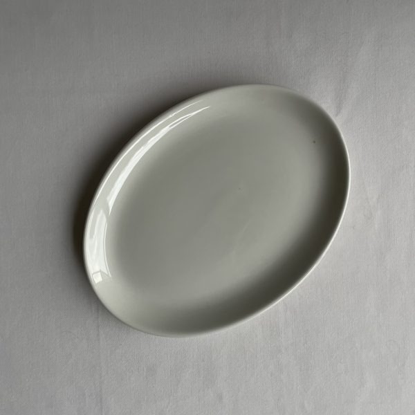 English oval porcelain plate