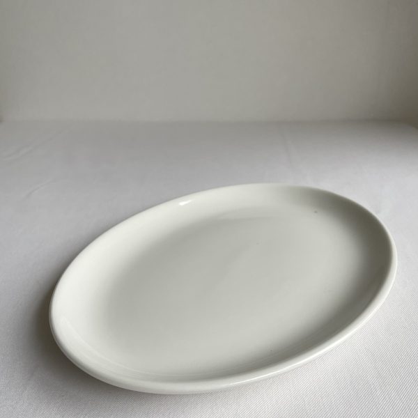 English oval porcelain plate