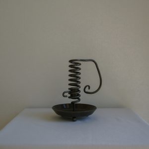 Rat tail iron candle holder