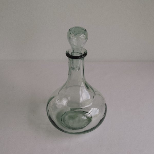 Recycled glass carafe