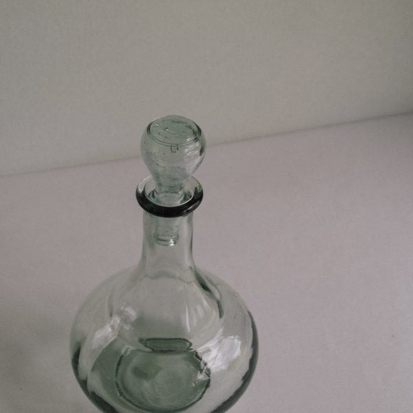 Recycled glass carafe