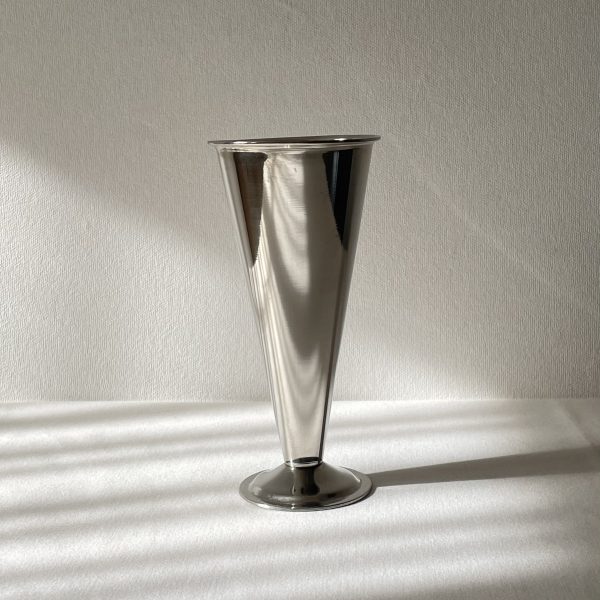 Small stainless steel vase