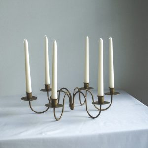 Tabletop low candelabra