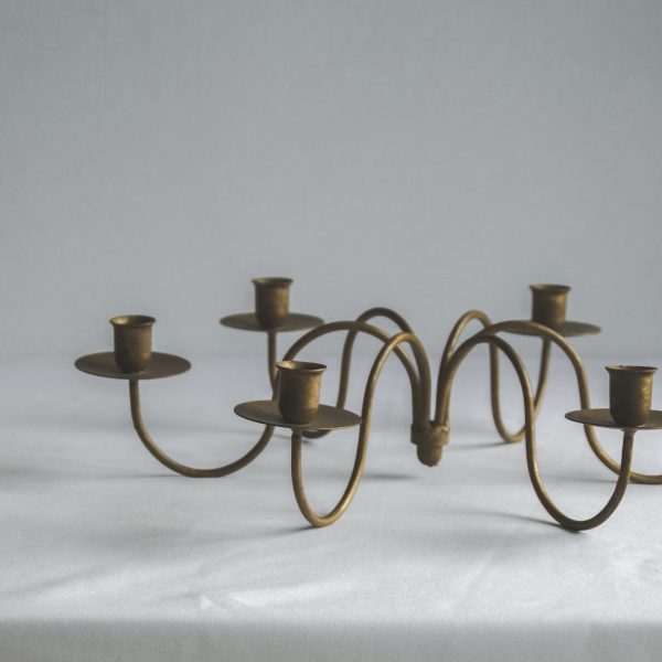 Tabletop low candelabra