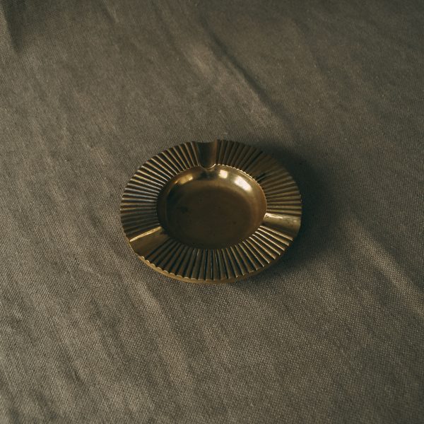 Art deco brass ashtray