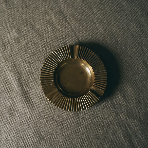 Art deco brass ashtray